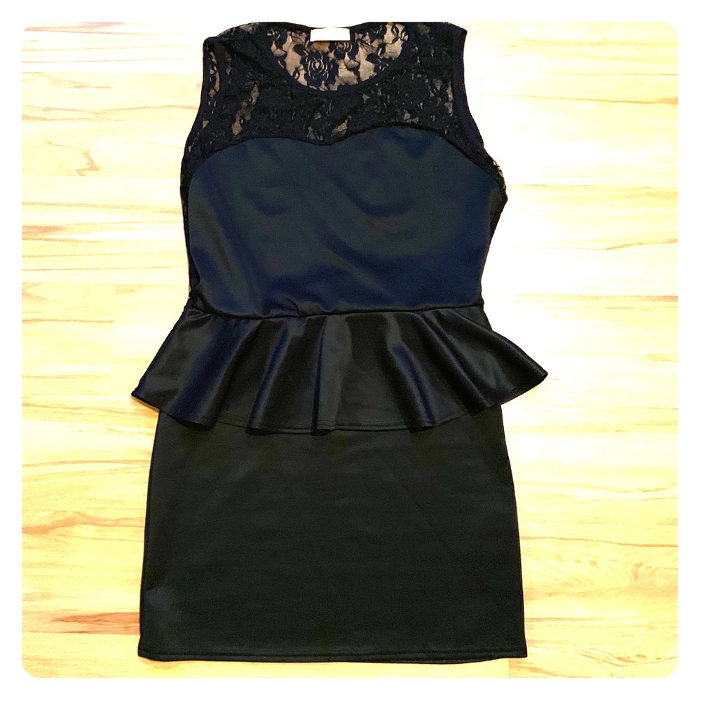 Little black peplum dress